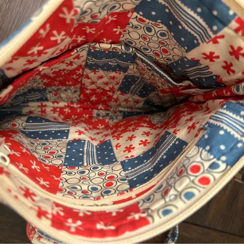 Quilted Patchwork‎ Crossbody Bag Red Blue Boho Cottagecore